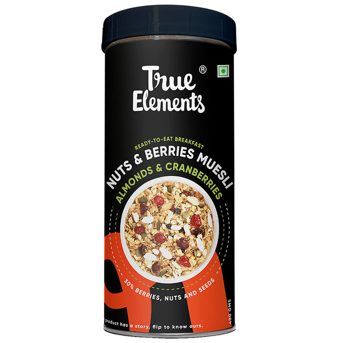 True Elements Crunchy Nuts & Berries Muesli Almonds & Cranberries