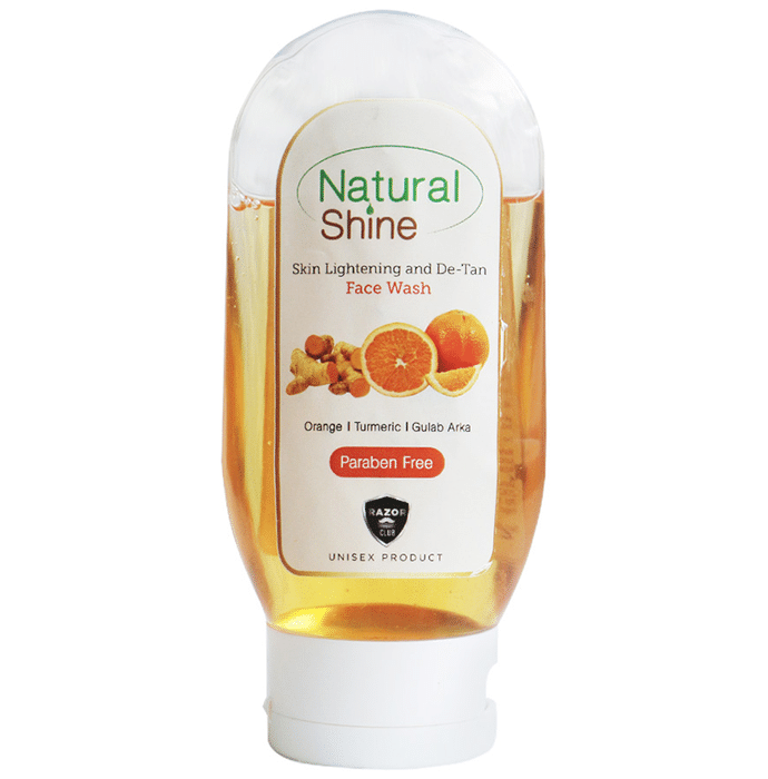 Razor Club Natural Shine Skin Lightening & De-Tan Face Wash