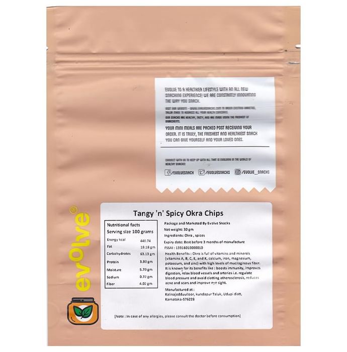 Evolve Tangy n Spicy Okra Chips
