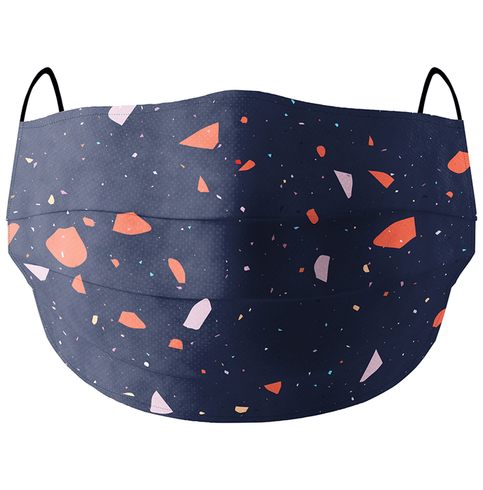 Soxytoes Cotton Face Mask Free Size Black Shatter