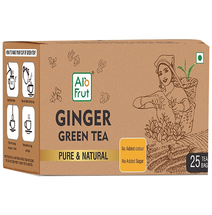 Alo Frut Ginger Green Tea Pure and Natural Tea Bag