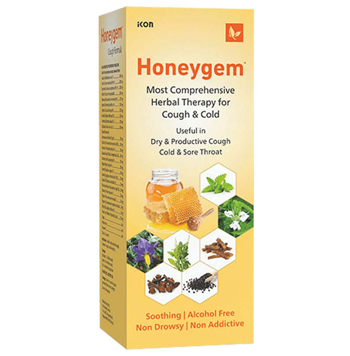 Honeygem Most Comprehensive Herbal Therapy for Cold & Cough Syrup
