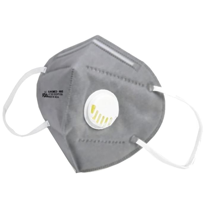 Euromed N95 Reusable Respirator Face Mask Standard Grey