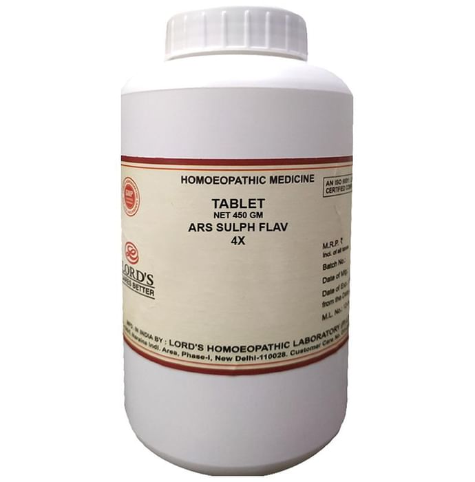 Lord's Ars Sulph Flav Trituration Tablet 4X