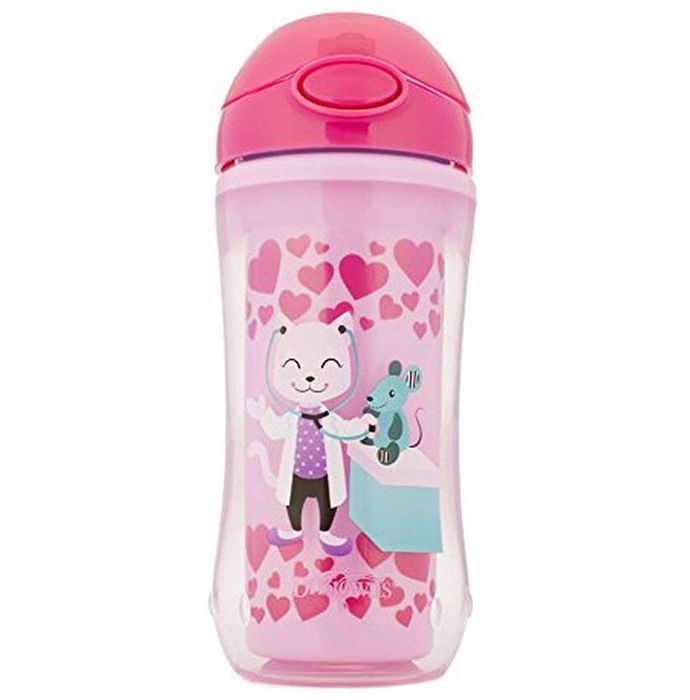 Dr Brown's Insulated Straw Cup Assorted Pink