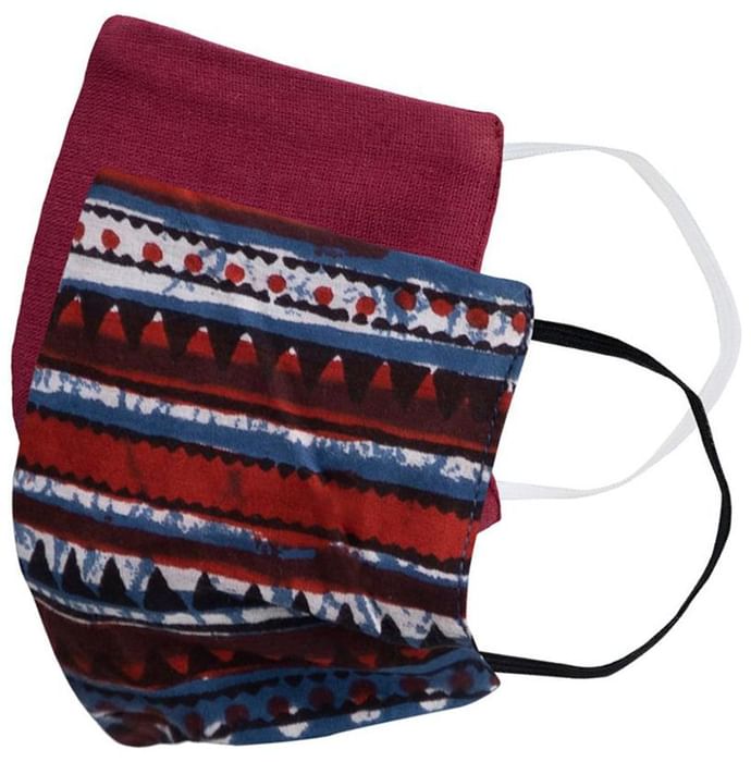 Faballey Aztec 3 Ply Balloon Reusable Mask Set