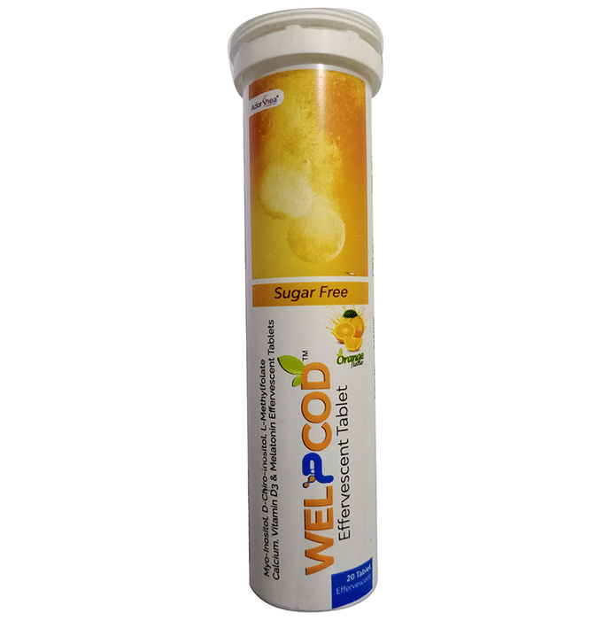 Welpcod Orange Sugar Free Effervescent Tablet