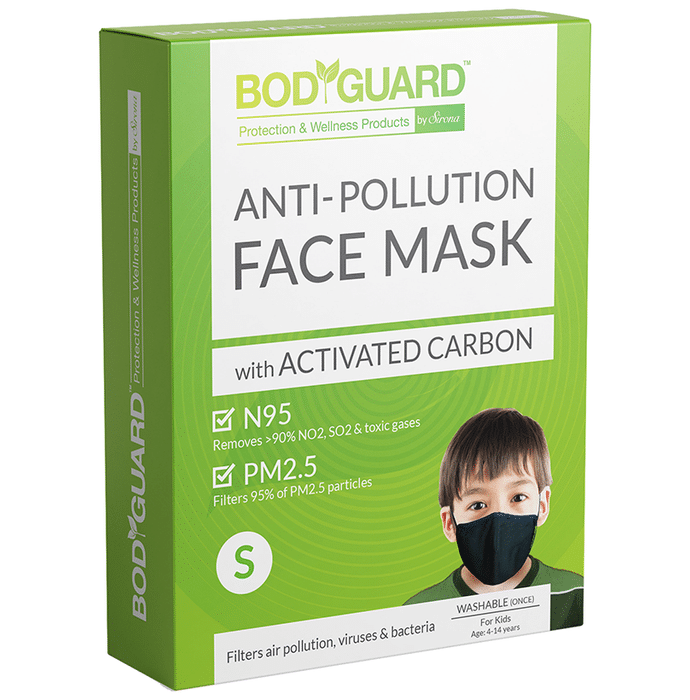 Bodyguard Anti Pollution Mask with Activated Carbon, N95 + PM2.5 (Kids)