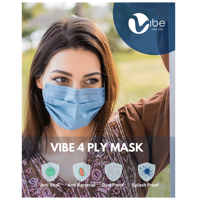 Vibe 4 Ply Protective Mask Free Size