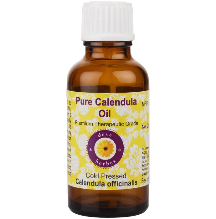 Deve Herbes Pure Calendula/Calendula Officinalis Cold Pressed Oil