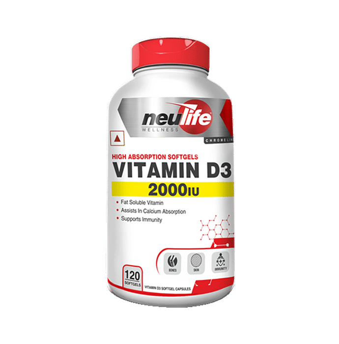 Neulife Vitamin D3 2000IU Softgel