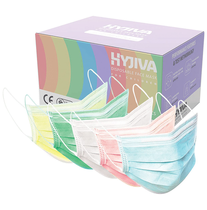 Hyjiva 3 Ply Disposable Face Mask for Children Assorted