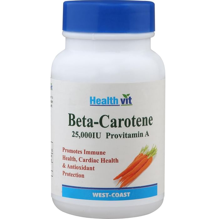 HealthVit Beta-Carotene 25000IU Provitamin A Capsule