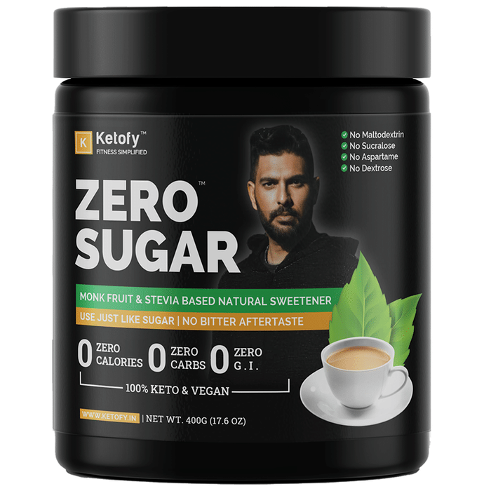 Ketofy Zero Sugar Monk Fruit & Stevia Based Natural Sweetener