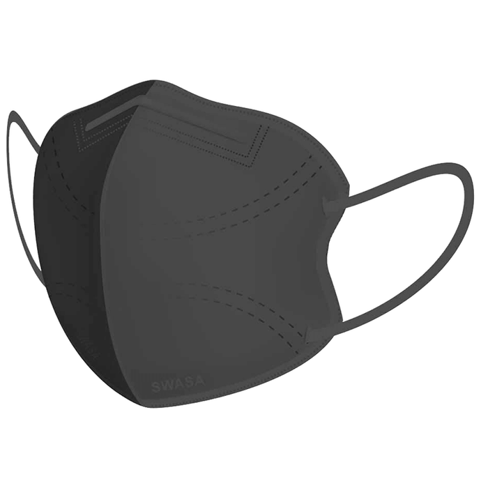 Swasa + PM 0.3 N95 FFP2 Anti-Pollution Face Mask Black