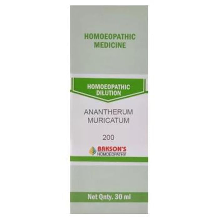Bakson's Anantherum Muricatum Dilution 200