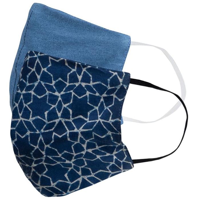 Faballey Azure 3 Ply Balloon Reusable Mask Set