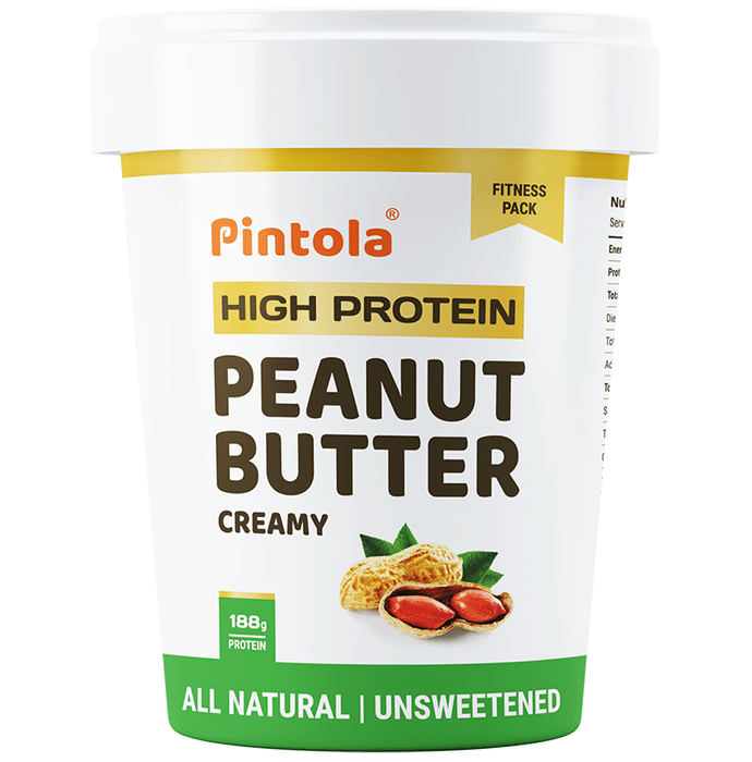 Pintola High Protein Peanut Butter Creamy Unsweetened