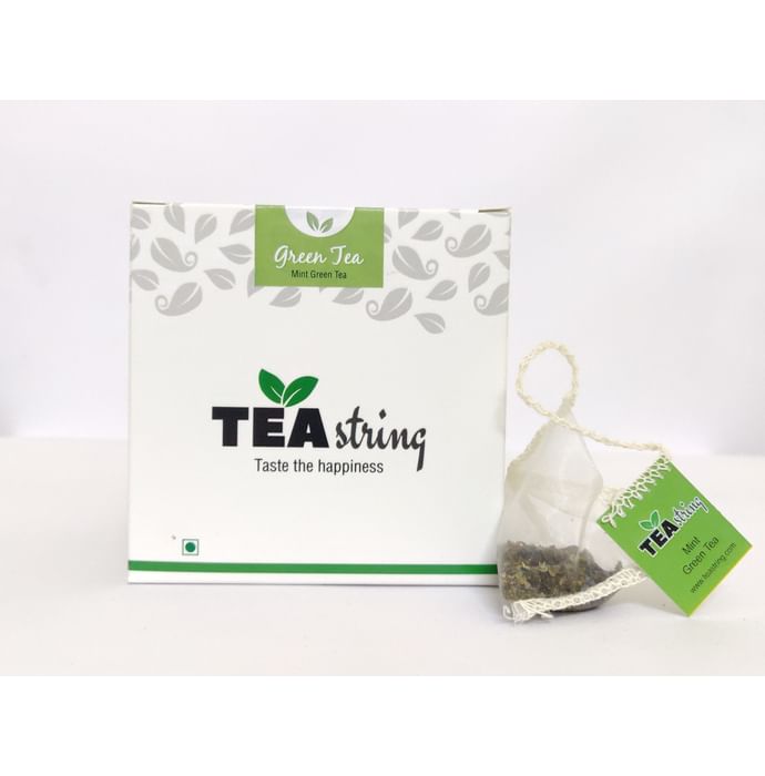 Tea String Mint Green Tea Bag