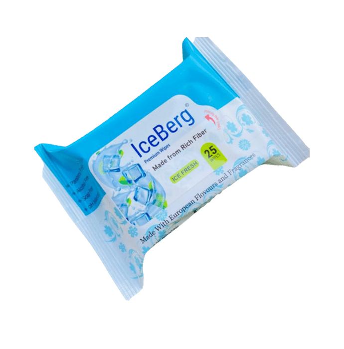 Ice Berg Premium Wipes (25 Each) Ice Fresh