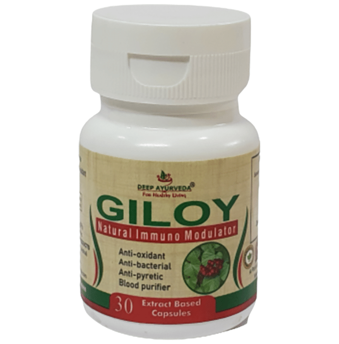 Deep Ayurveda Giloy Natural Immuno Modulator Extract Based Capsule