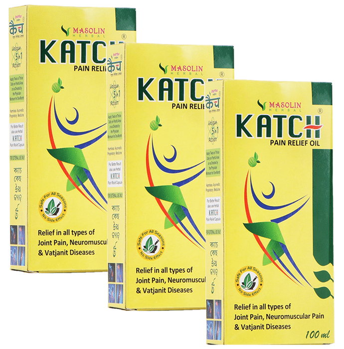 Masolin Herbal Katch Pain Relief Oil (100ml Each)