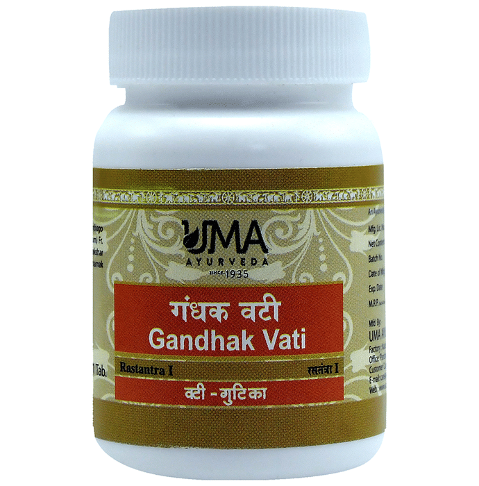 Uma Ayurveda Gandhak Vati Tablet