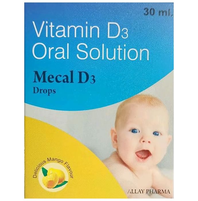 Mecal D3 Oral Drop Delicious Mango