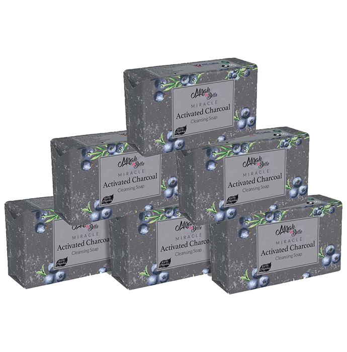 Mirah Belle Activated Charcoal Miracle Soap (125gm Each)