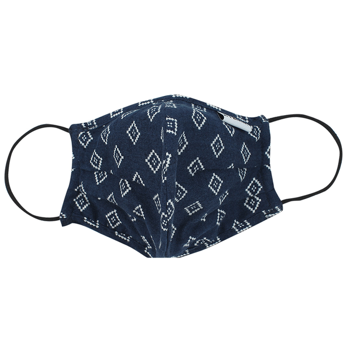 Hyzinik Anti-Viral Reusable Comfortable Face Mask Navy Blue Printed with Pouch