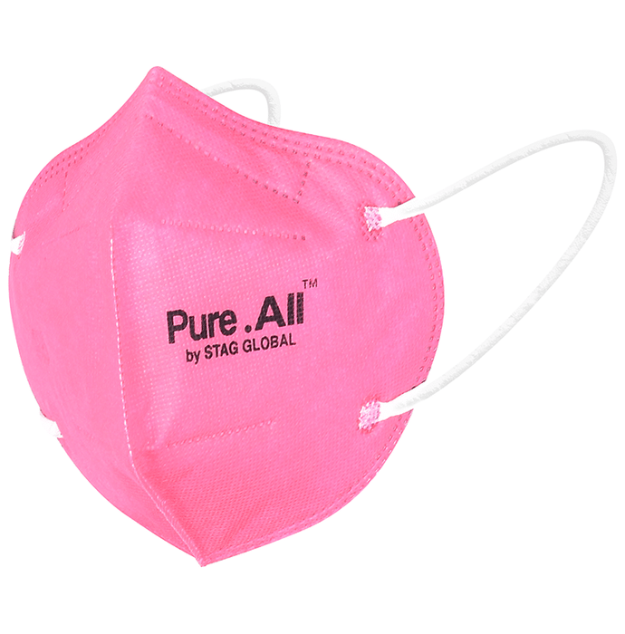 Pure.All N95 FFP2 Protective 5 Layer Washable & Reusable Mask Pink