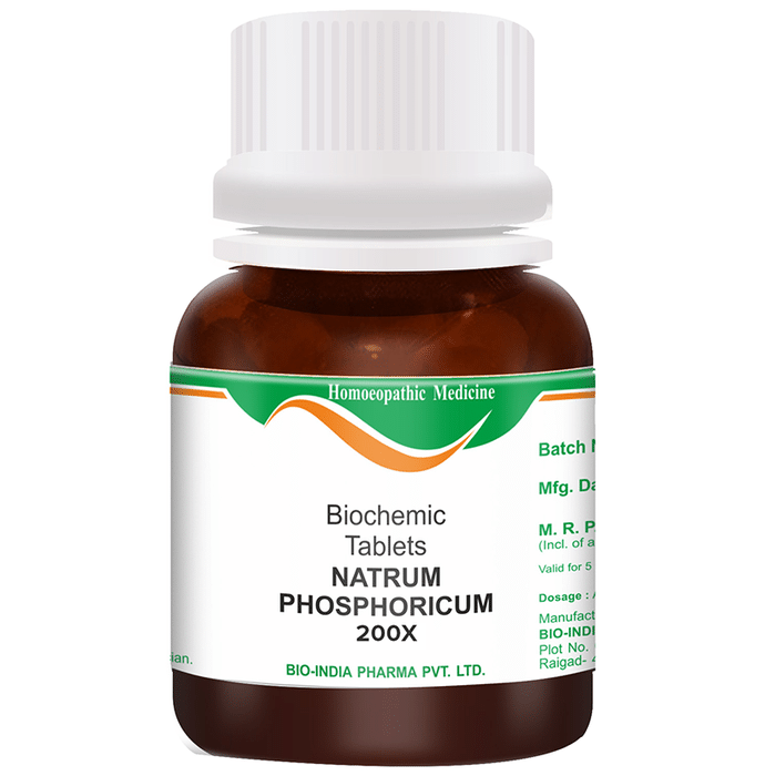 Bio India Natrum Phosphoricum Biochemic Tablet 200X