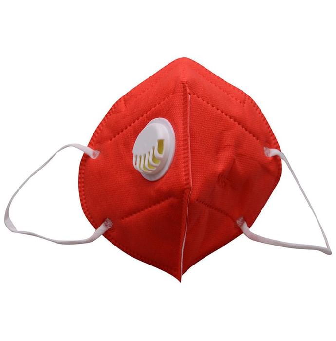 Lion Shield N95 PM2.5 Hepa-Mask free Comfort Band Red