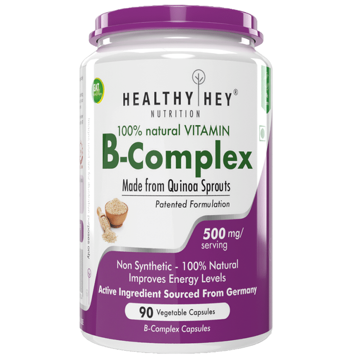 HealthyHey B-Complex 500mg Vegetable Capsules