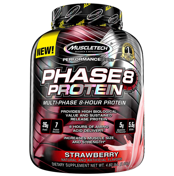 Muscletech Performance Series Phase 8 Protein Powder Strawberry