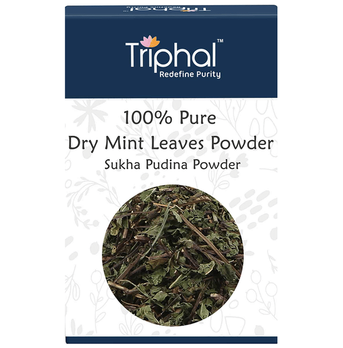 Triphal 100% Pure Dry Mint Leaves Sukha Pudina Powder