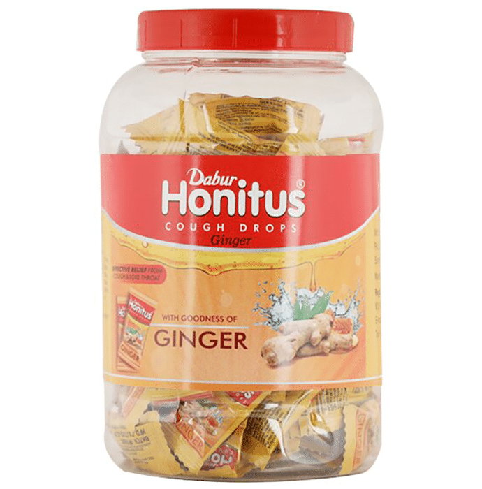 Dabur Honitus Cough Drops Lozenges Ginger
