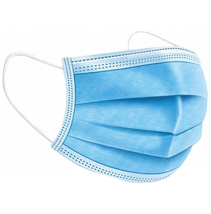 Medipol Protecto+ 3-Ply Disposable Face Mask Blue Free Size