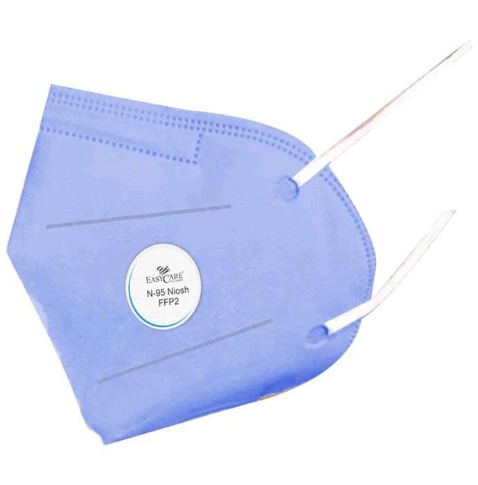 EASYCARE EC 1107R N95 NIOSH FFP2 Foldable Particulate Mask with Filter Blue