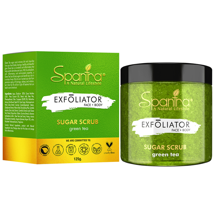 Spantra Exfoliator Sugar Scrub Green Tea