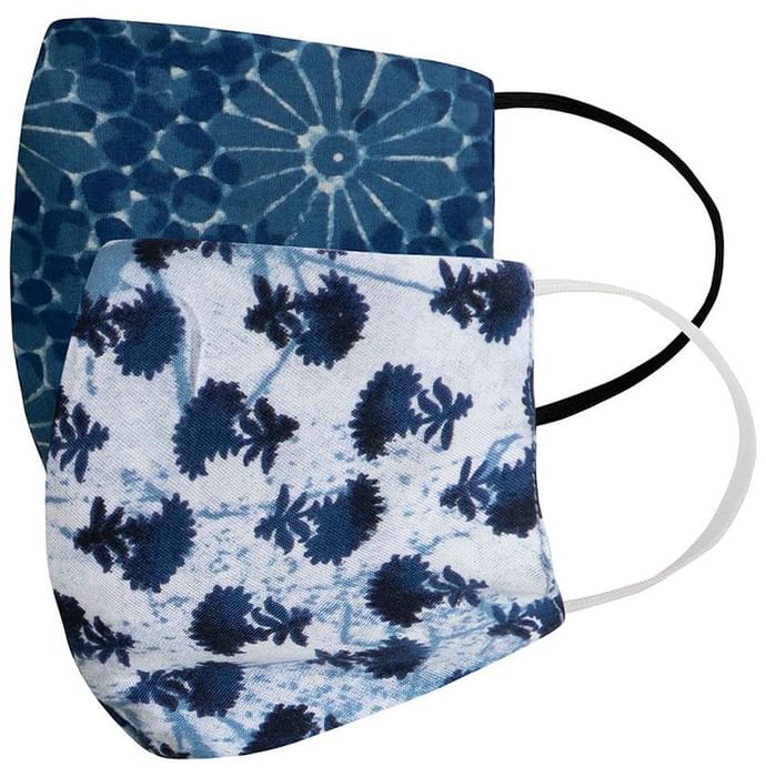 Faballey Botanical 3 Ply Balloon Reusable Mask Set