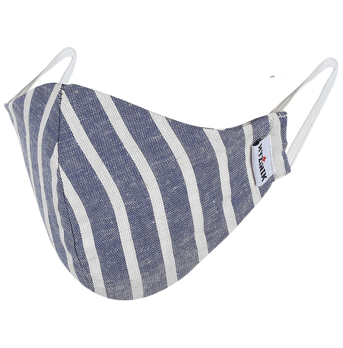 Hyzinik Anti-Viral Reusable Comfortable Face Mask Grey White Stripes