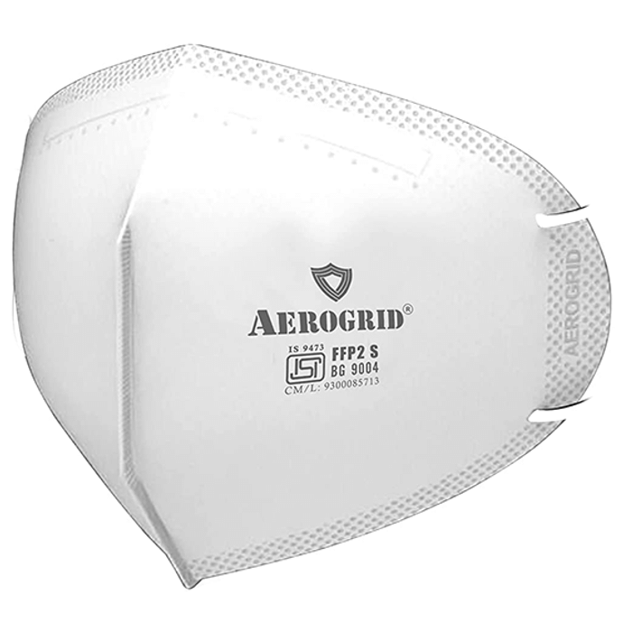 Aerogrid FFP2 Earloop Reusable N95 Mask White