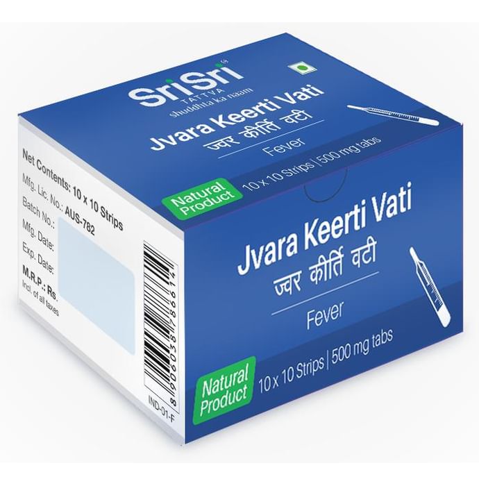 Sri Sri Tattva Jvara Keerti Vati 500mg