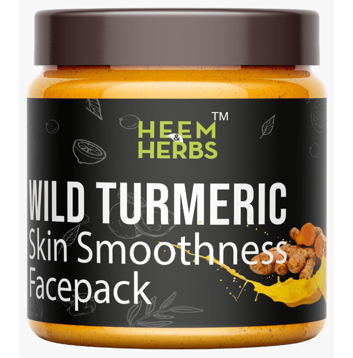 Heem & Herbs Wild Turmeric Skin Smoothness Face Pack (100gm Each)