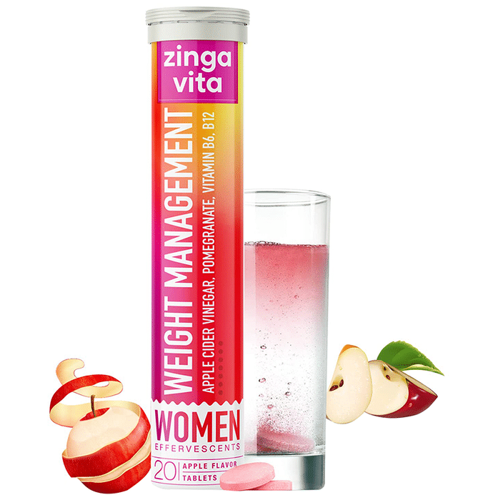 Zingavita Women Weight Management Effervescent Tablet Apple