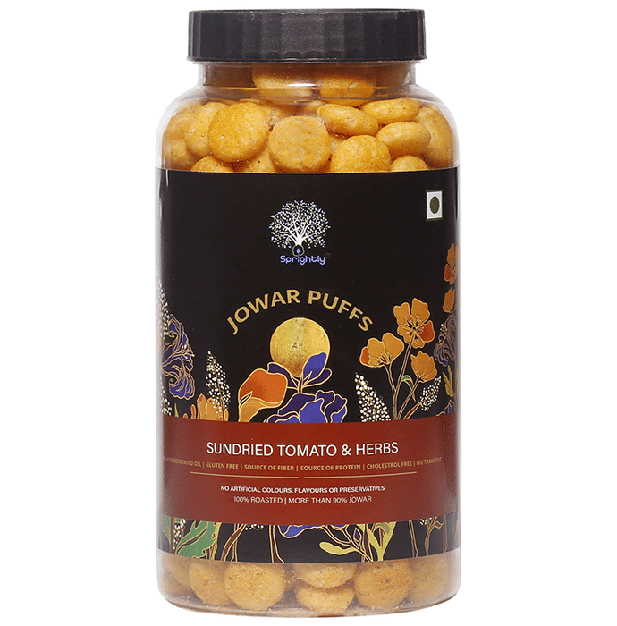 Sprightly Jowar Puffs (150gm Each) Sundried Tomato & Herbs