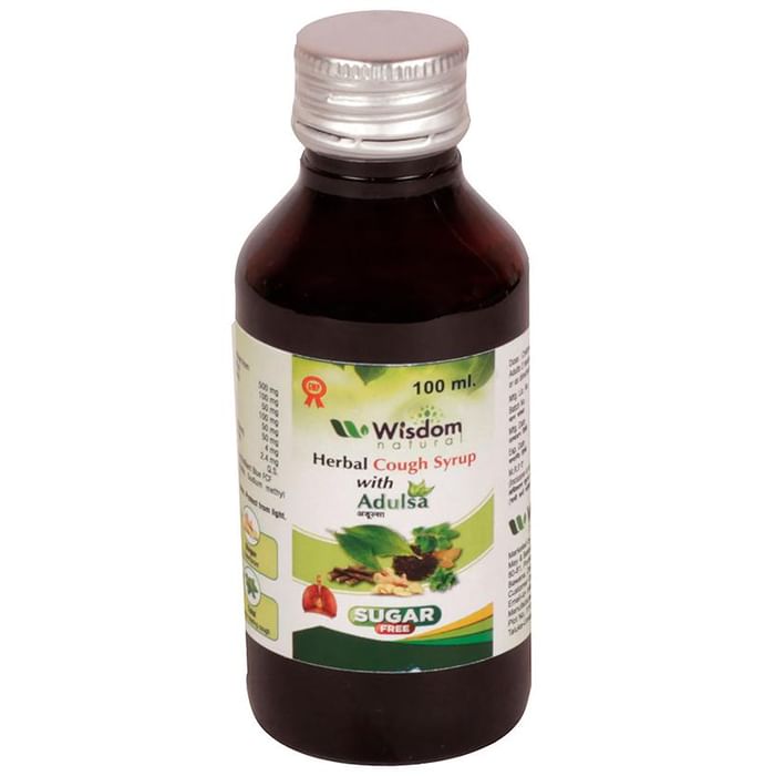 Wisdom Natural Herbal Cough Syrup with Adulsa Sugar Free