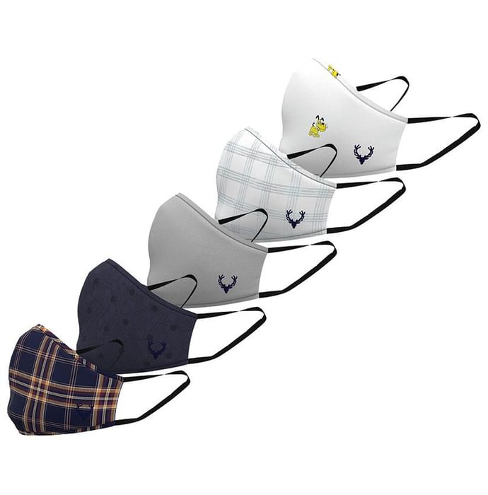 Allen Solly ABMSERGFQ74110 Kids Mask (2-6 Years) Free Size Assorted
