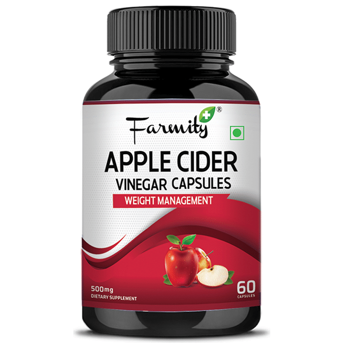 Farmity Apple Cider Vinegar 500mg Capsule